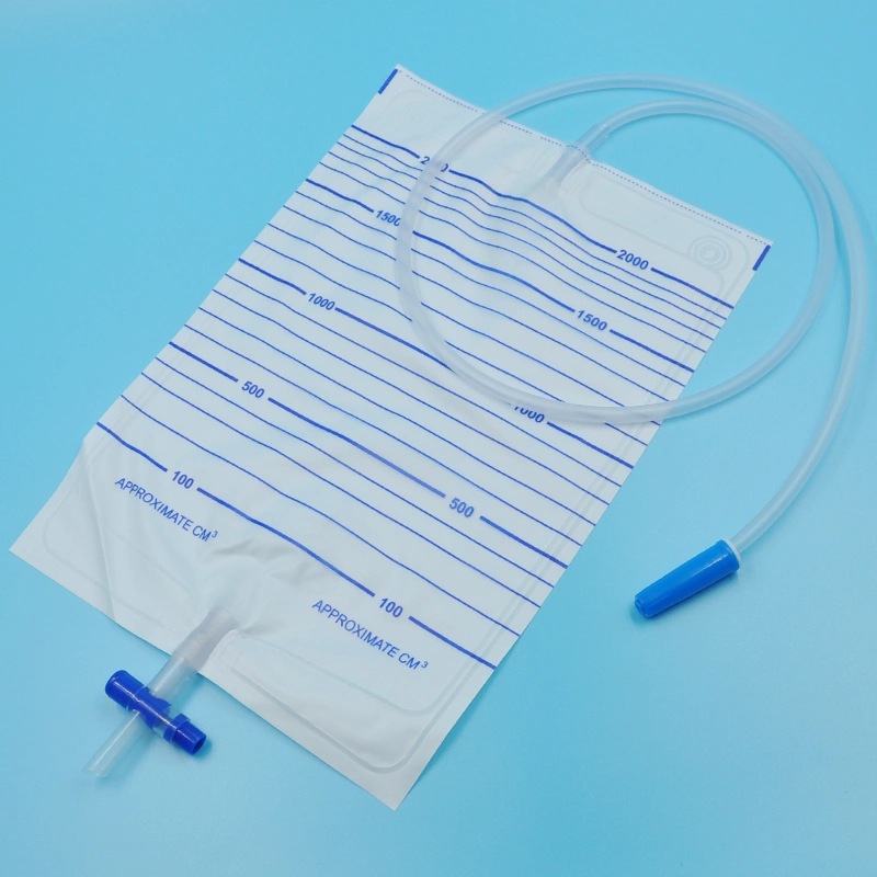 CE Cetificated Cheaper Price 1000ml 1500ml 2000ml Adult China Medical Disposable Urine Drainage Bags Urine Collection Bags Leg Urine Bags