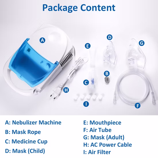 病院医療ネブライザーマシン電気ポータブル家庭用コンプレッサーネブライザー